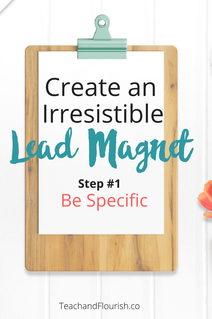 3 Step Checklist to create an irresistible lead magnet and grow your email list.