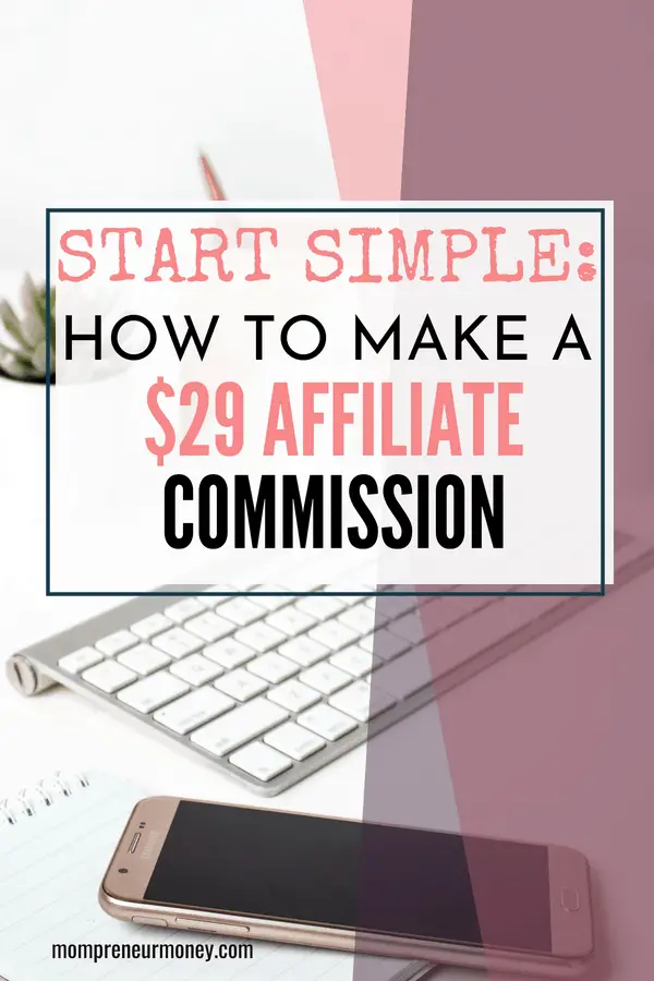 Here's a quick scenario of how I made a $29 affiliate commission from one product. Starting simple with your afiliate promotions is a good thing. Click to read on.