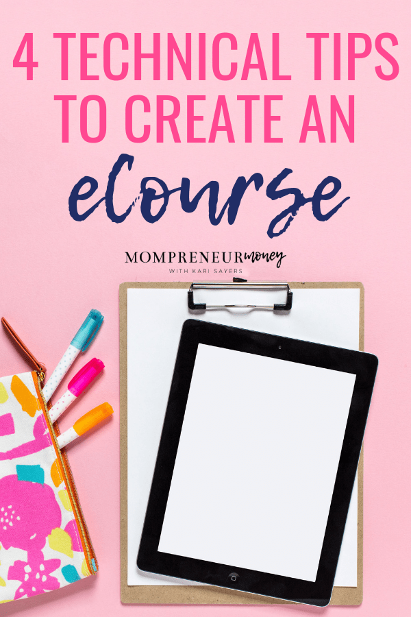 Technical Tips to Create an eCourse