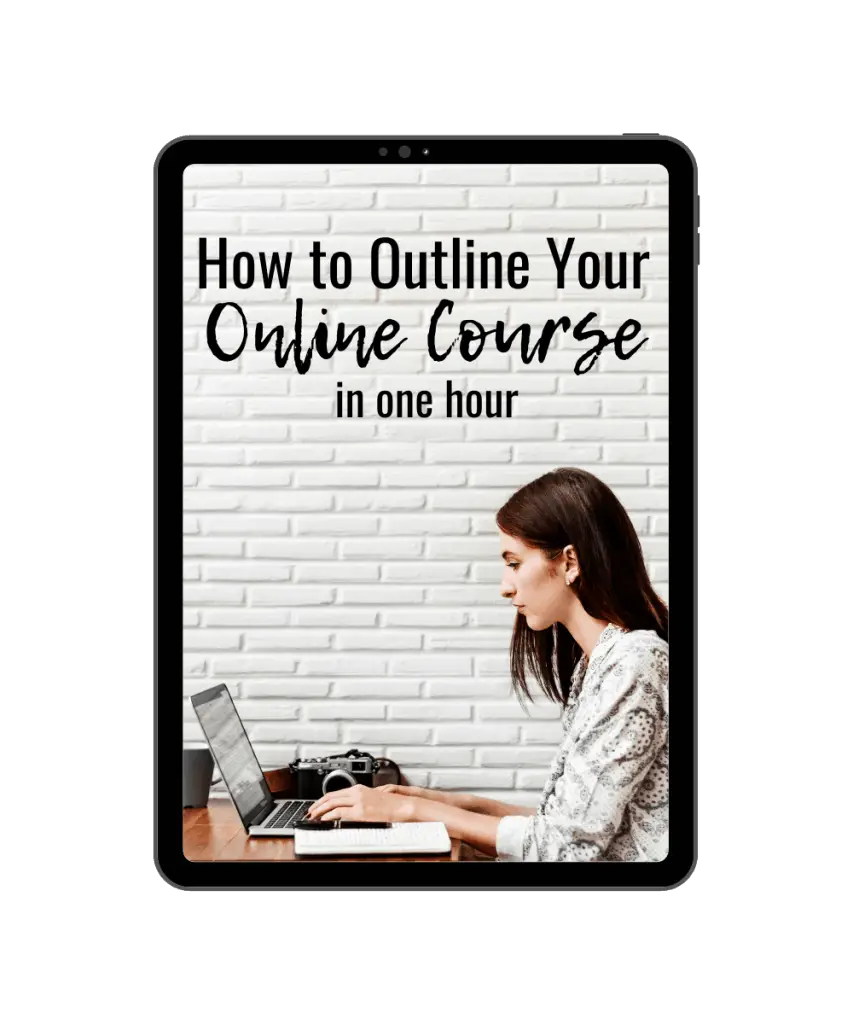 plan your online course